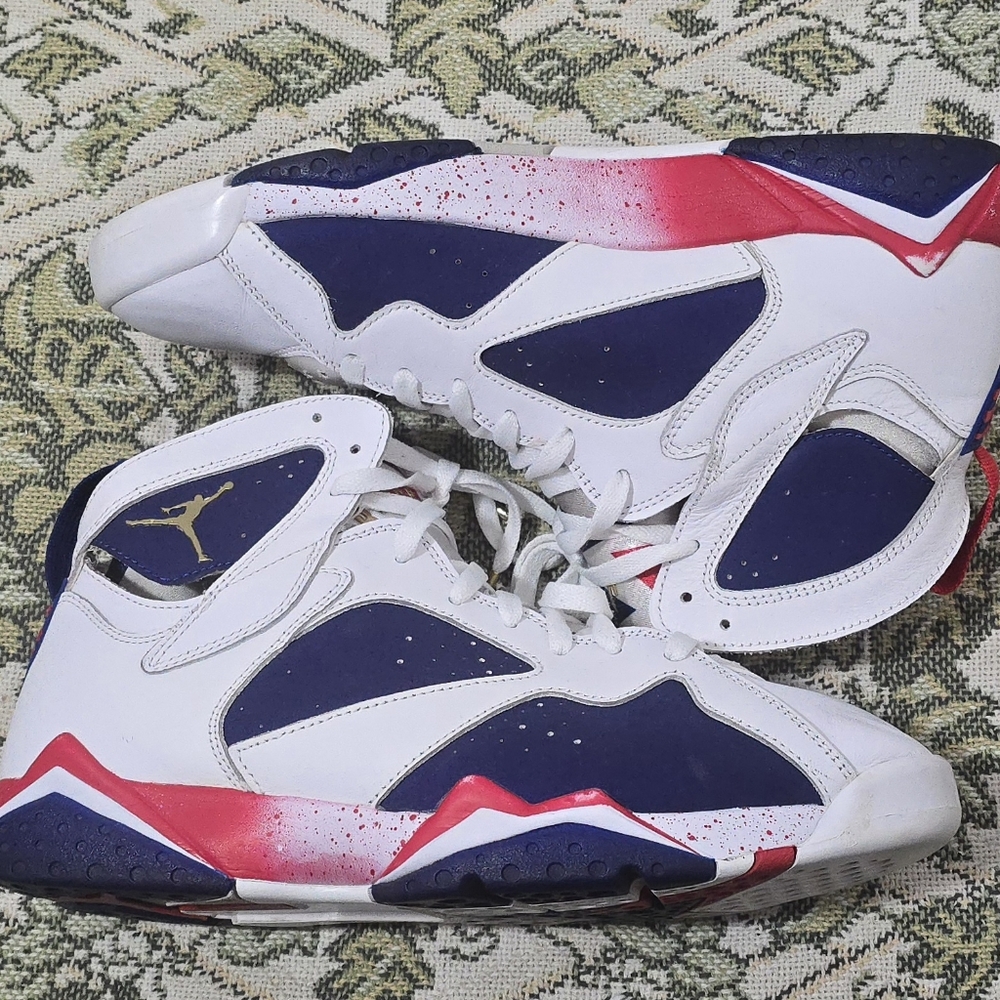 Air Jordan 7 Retro Tinker Alternate White Sneakers 304775-123 Men Size 11